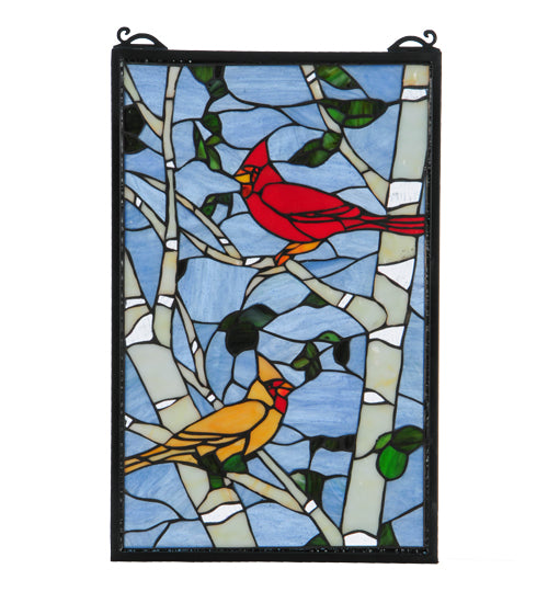 Meyda Tiffany Lighting 119436 Cardinals Window Mirror Multicolored