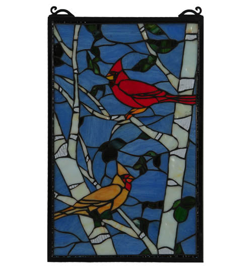 Meyda Tiffany Lighting 119436 Cardinals Window Mirror Multicolored