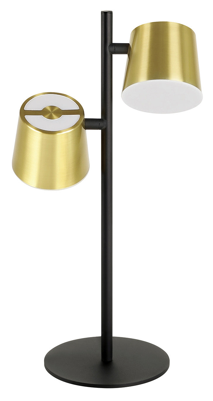 Eglo Lighting 39986A  Altamira Lamp Structured Black & Brass