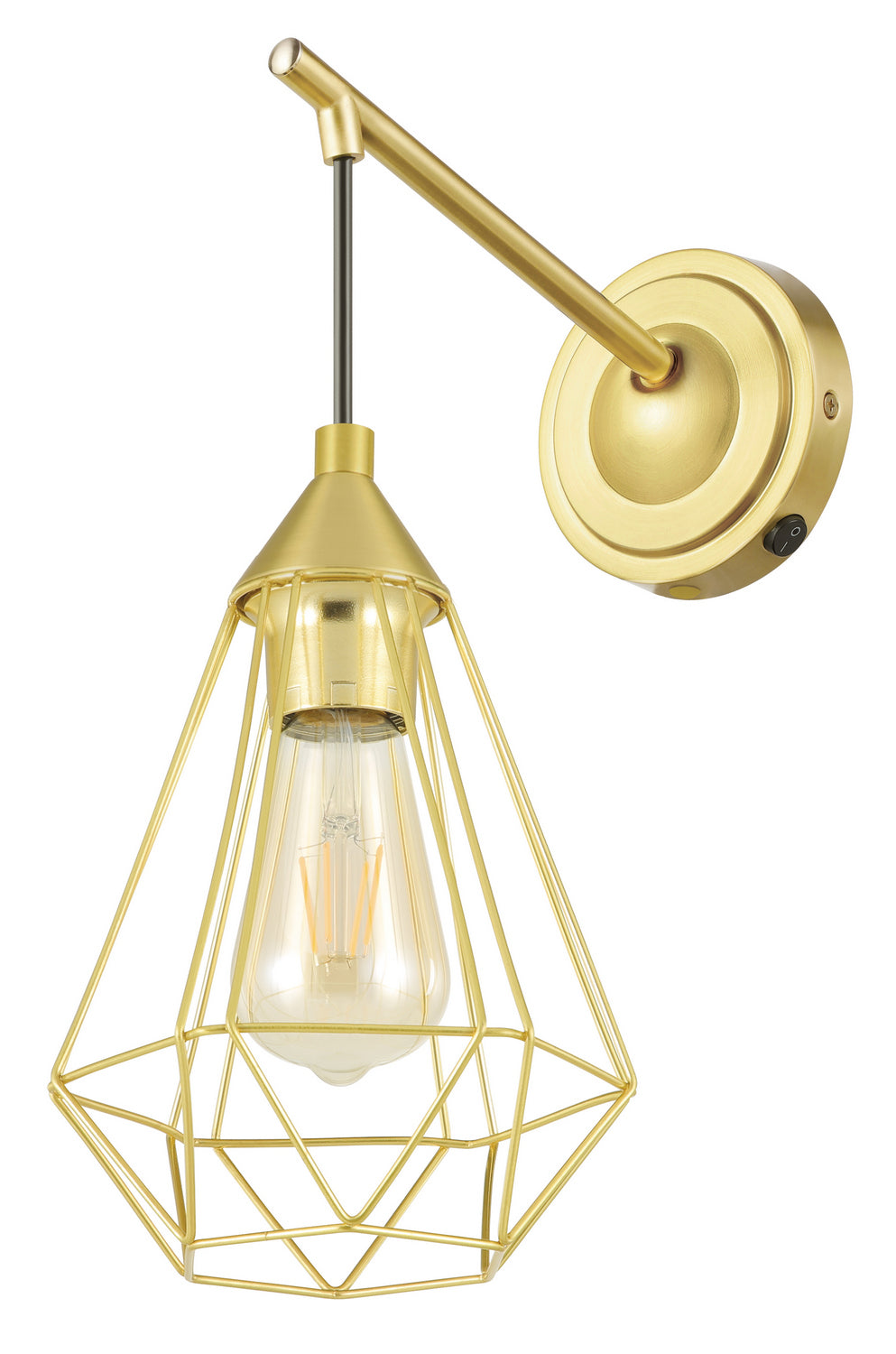 Eglo Tarbes 43684A Wall Sconce Light - Brushed Brass