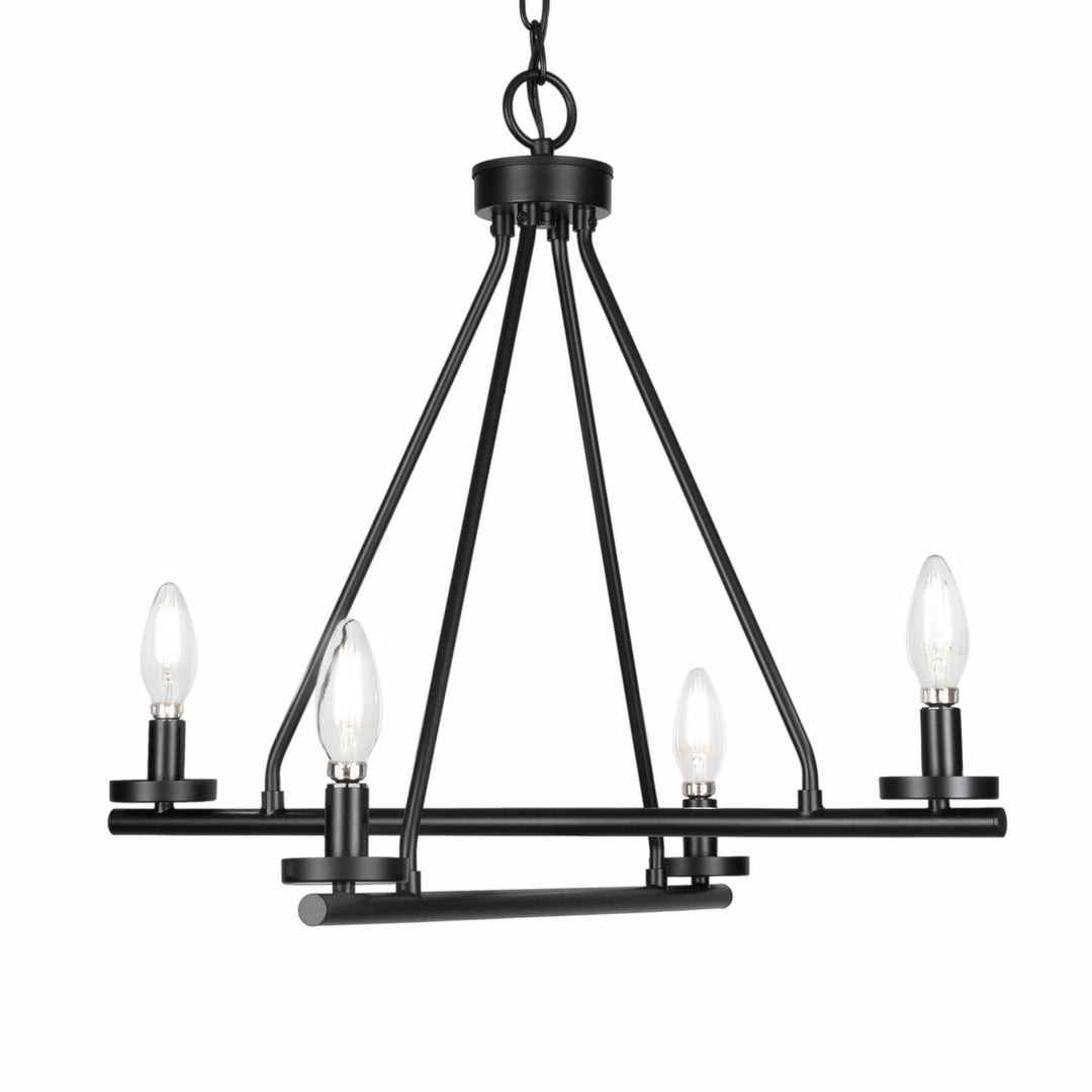 Toltec Trinity 2804-mb Chandelier Light - Matte Black