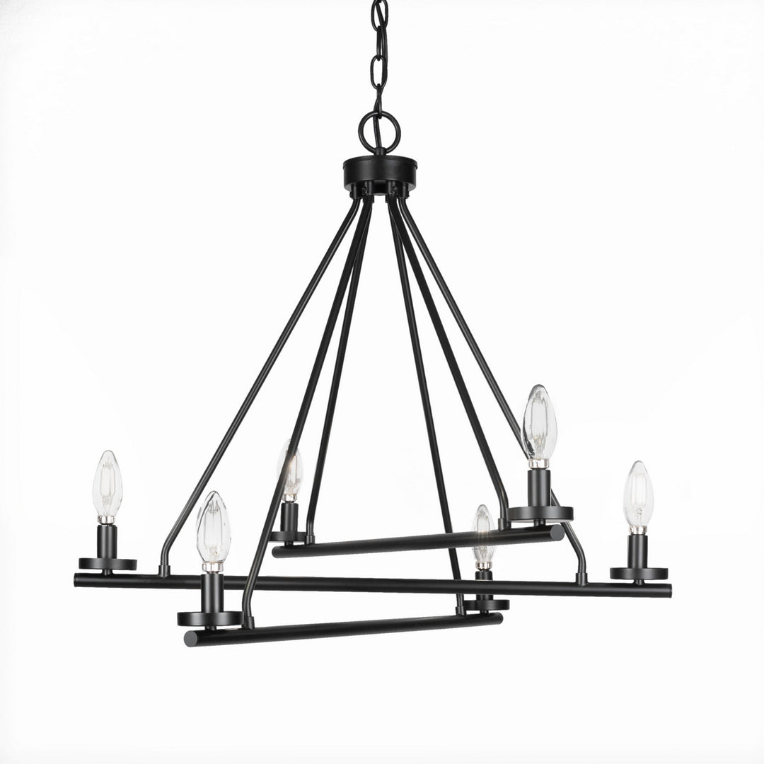 Toltec Trinity 2806-mb Chandelier Light - Matte Black