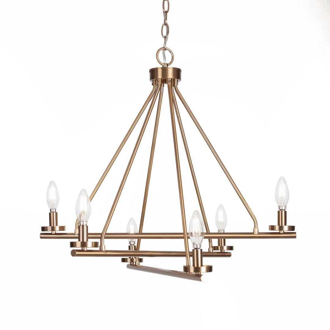 Toltec Trinity 2806-nab Chandelier Light - New Age Brass