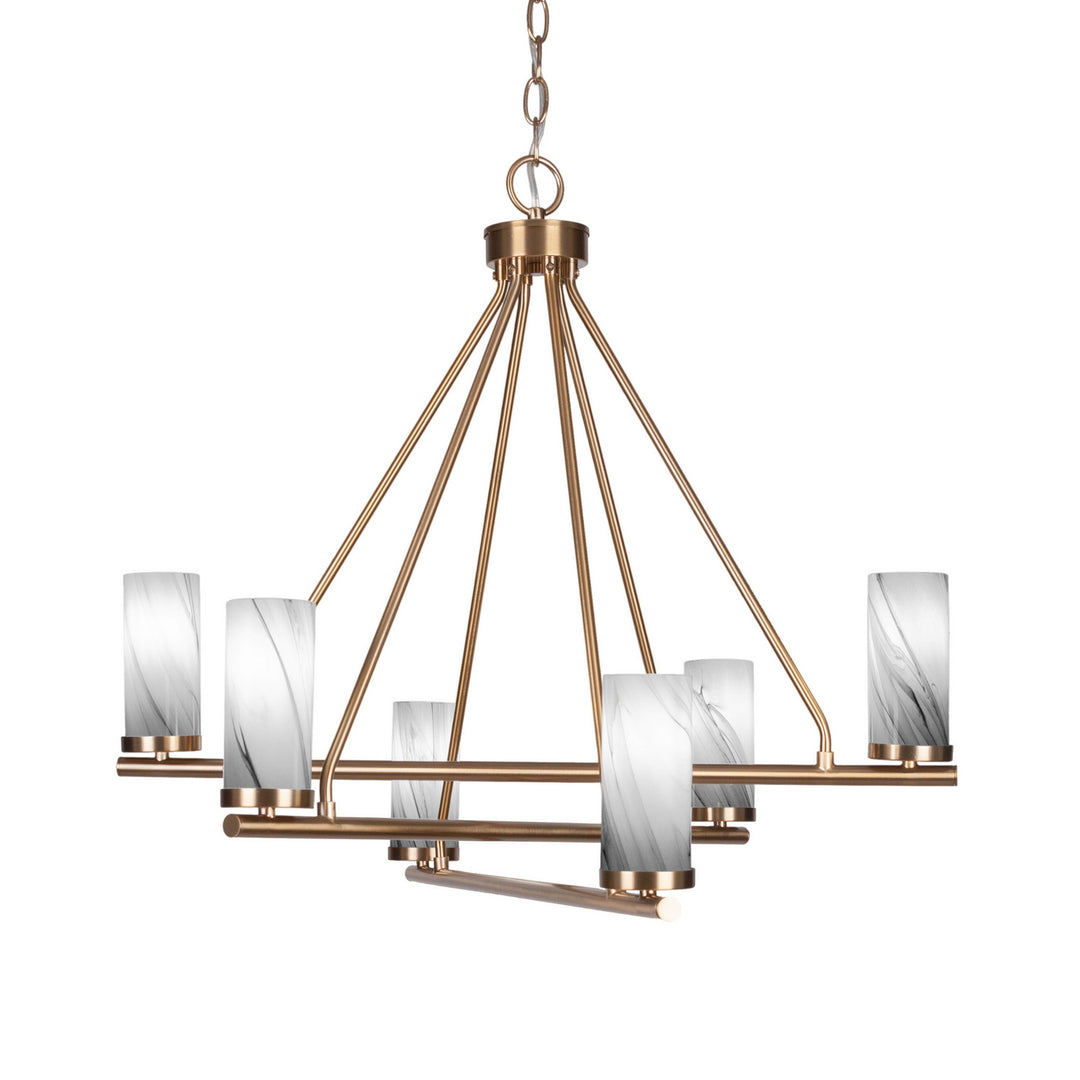 Toltec Trinity 2806-nab-802b Chandelier Light - New Age Brass