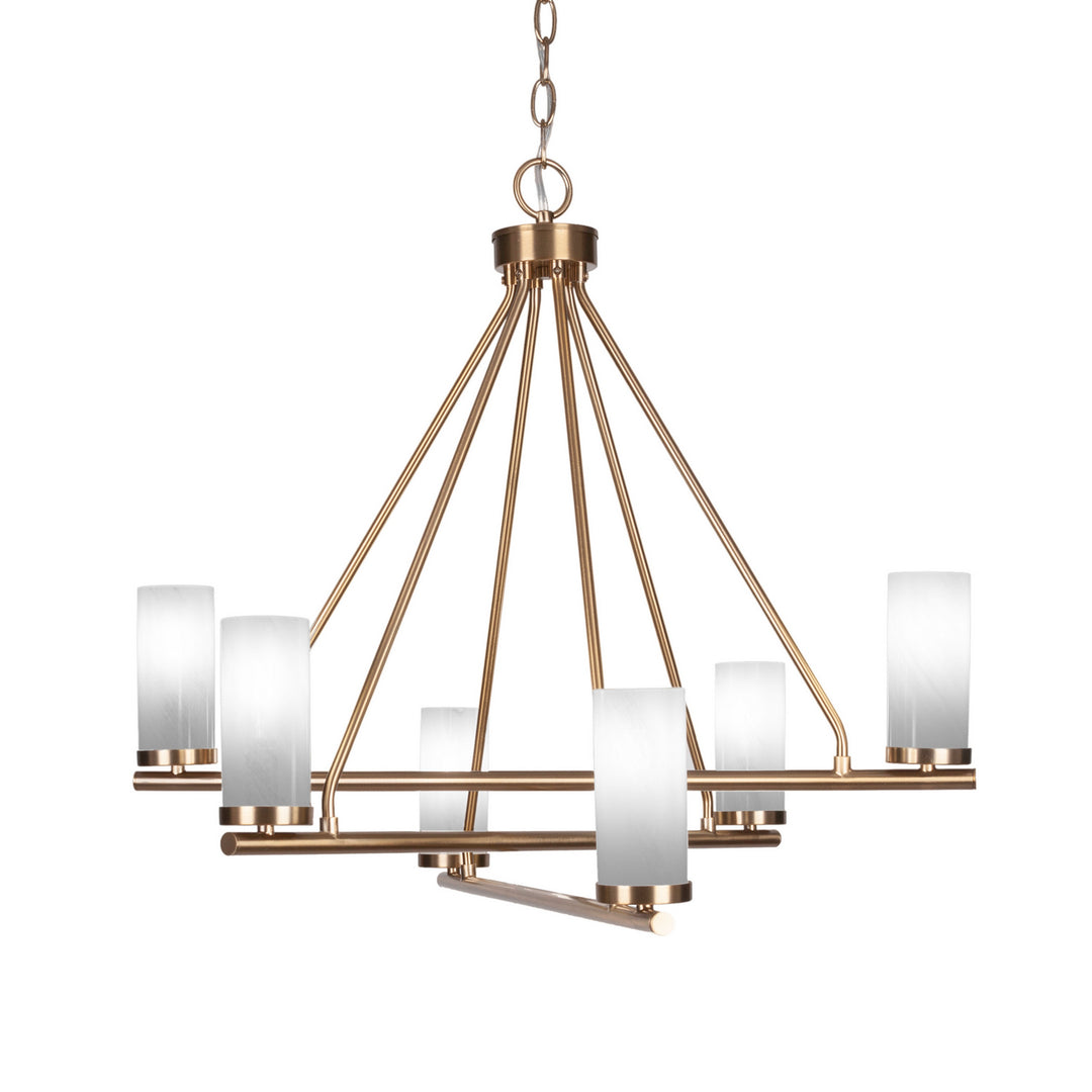 Toltec Trinity 2806-nab-811b Chandelier Light - New Age Brass