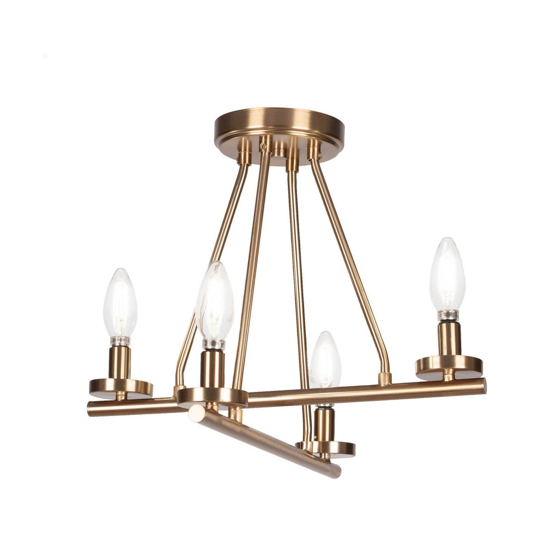 Toltec Trinity 2807-nab Ceiling Light - New Age Brass
