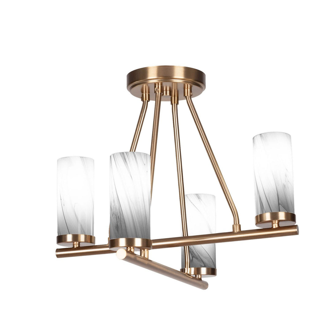 Toltec Trinity 2807-nab-802b Ceiling Light - New Age Brass