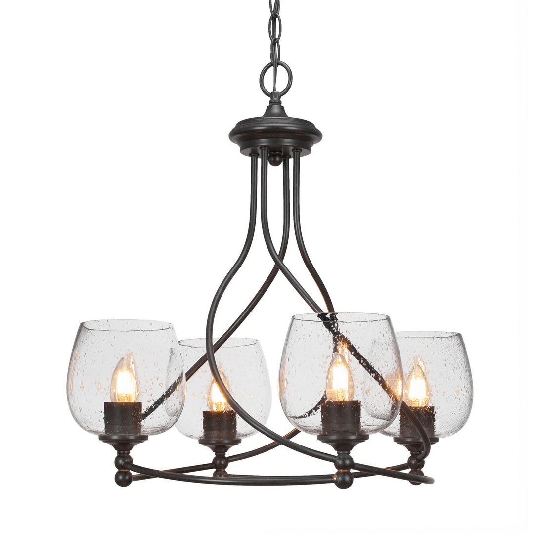 Toltec Capri 904-dg-4810 Chandelier Light - Dark Granite