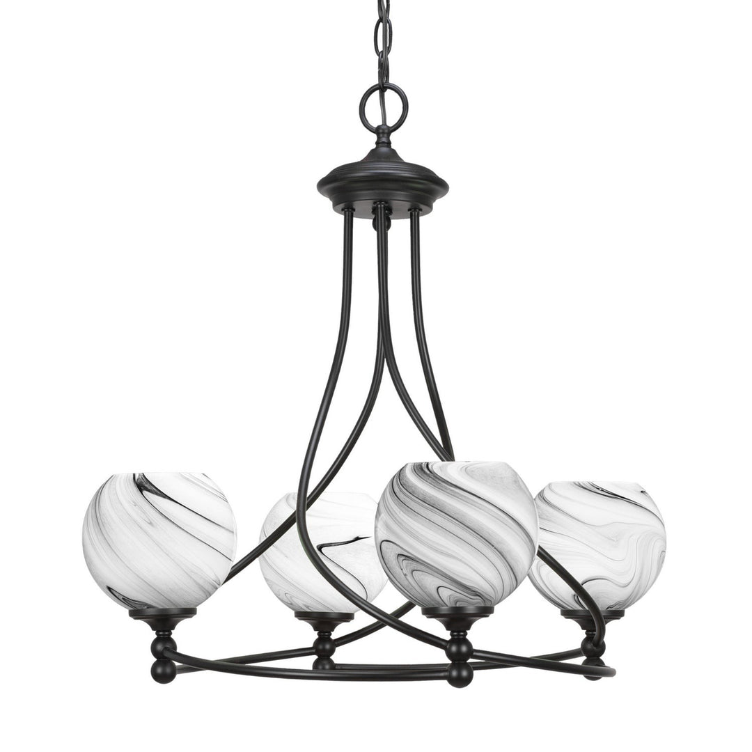 Toltec Capri 904-mb-4109 Chandelier Light - Dark Granite
