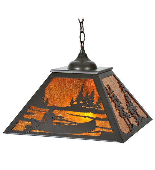 Meyda Tiffany Canoe At Lake 119505 Pendant Light - Timeless Bronze