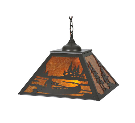 Meyda Tiffany Canoe At Lake 119505 Pendant Light - Timeless Bronze