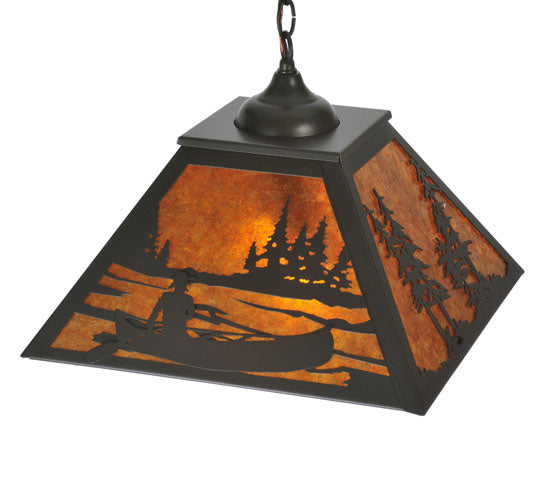 Meyda Tiffany Canoe At Lake 119505 Pendant Light - Timeless Bronze