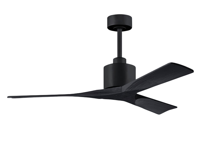 Matthews Fan Company Nan NK-BK-BK-52 Ceiling Fan - Matte Black, Matte Black/