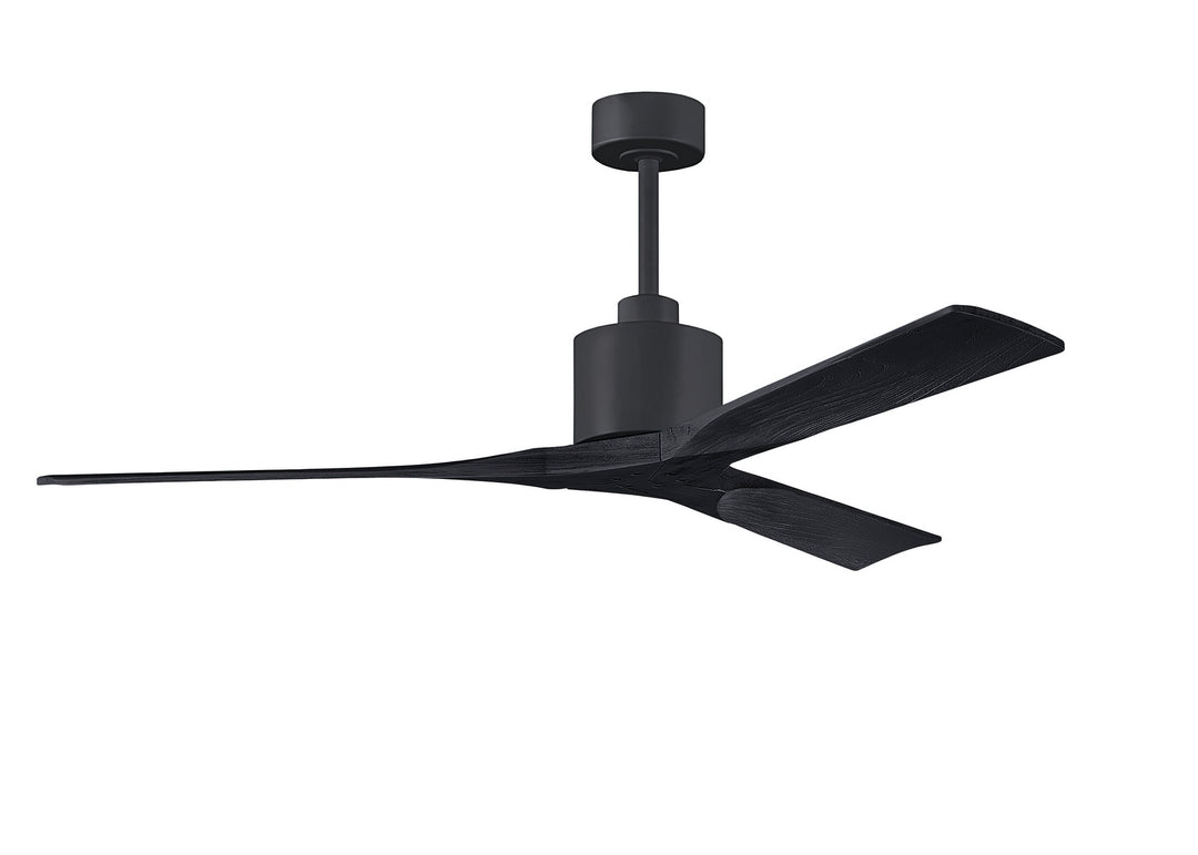 Matthews Fan Company Nan NK-BK-BK-60 Ceiling Fan - Matte Black, Matte Black/