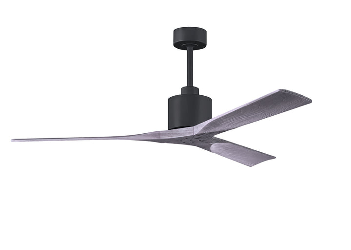 Matthews Fan Company Nan NK-BK-BW-60 Ceiling Fan - Matte Black, Barnwood Tone/