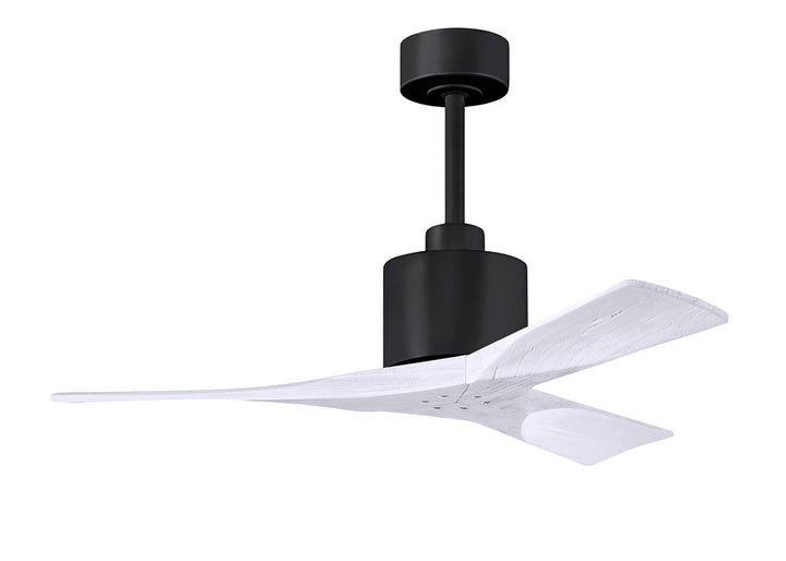 Matthews Fan Company Nan NK-BK-MWH-42 Ceiling Fan - Matte Black, Matte White/