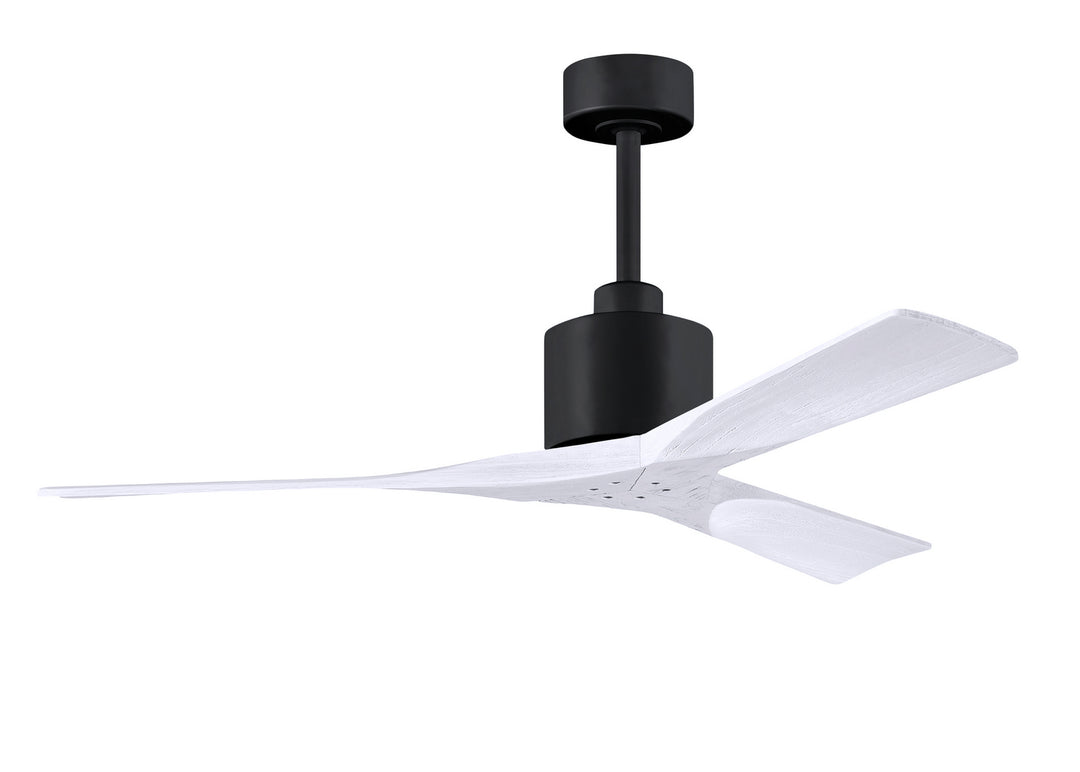 Matthews Fan Company Nan NK-BK-MWH-52 Ceiling Fan - Matte Black, Matte White/