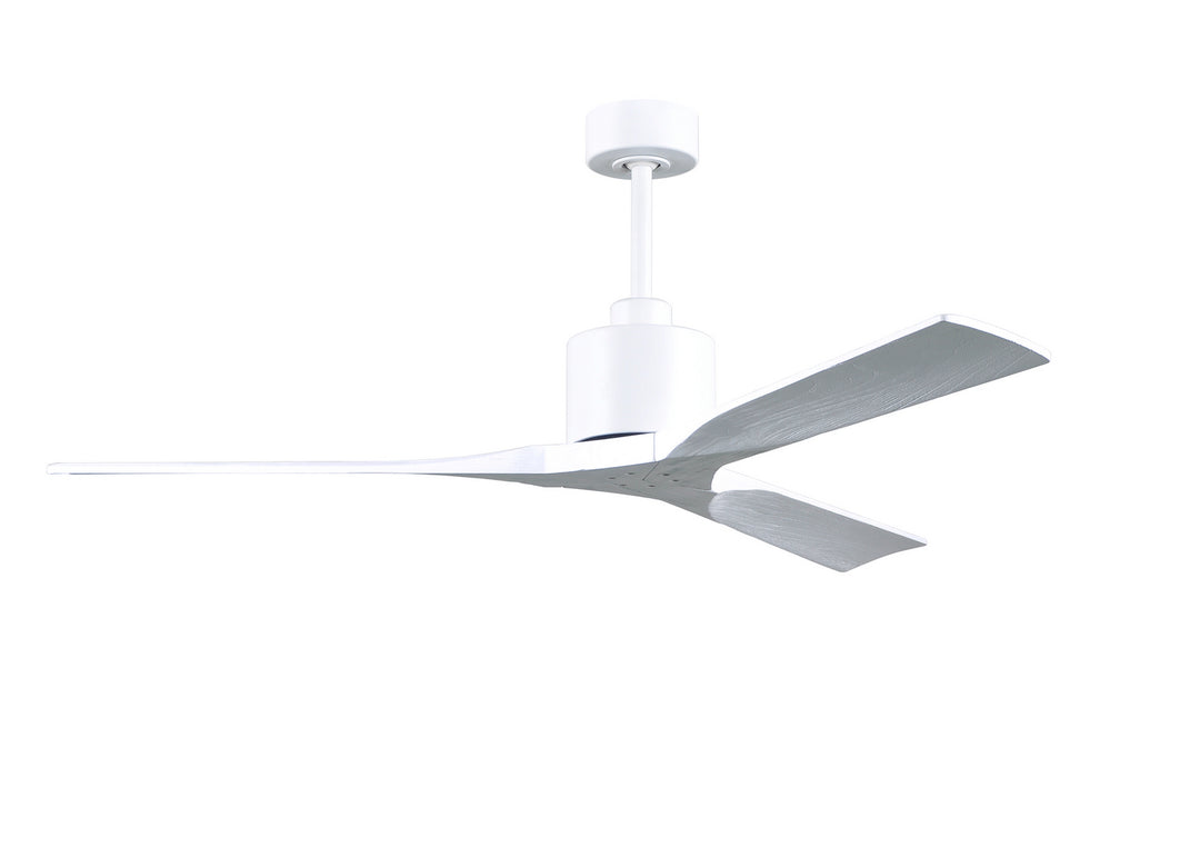 Matthews Fan Company Nan NK-MWH-MWH-60 Ceiling Fan - Matte White, Matte White/