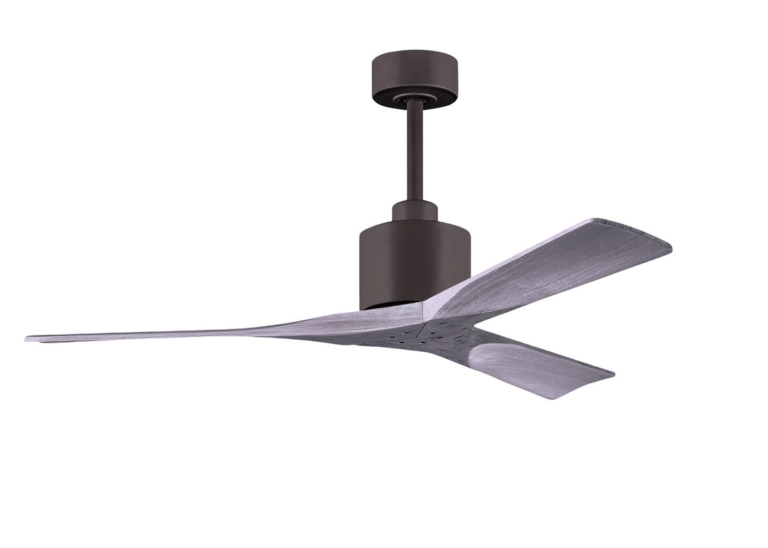 Matthews Fan Company Nan NK-TB-BW-52 Ceiling Fan - Textured Bronze, Barnwood Tone/