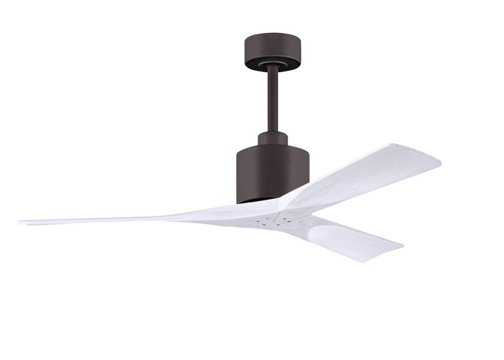 Matthews Fan Company Nan NK-TB-MWH-52 Ceiling Fan - Textured Bronze, Matte White/