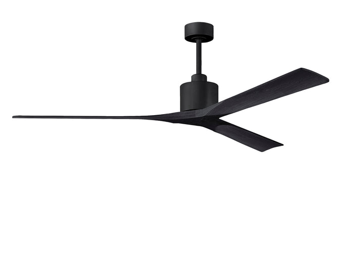 Matthews Fan Company Nan XL NKXL-BK-BK-72 Ceiling Fan - Matte Black, Matte Black/