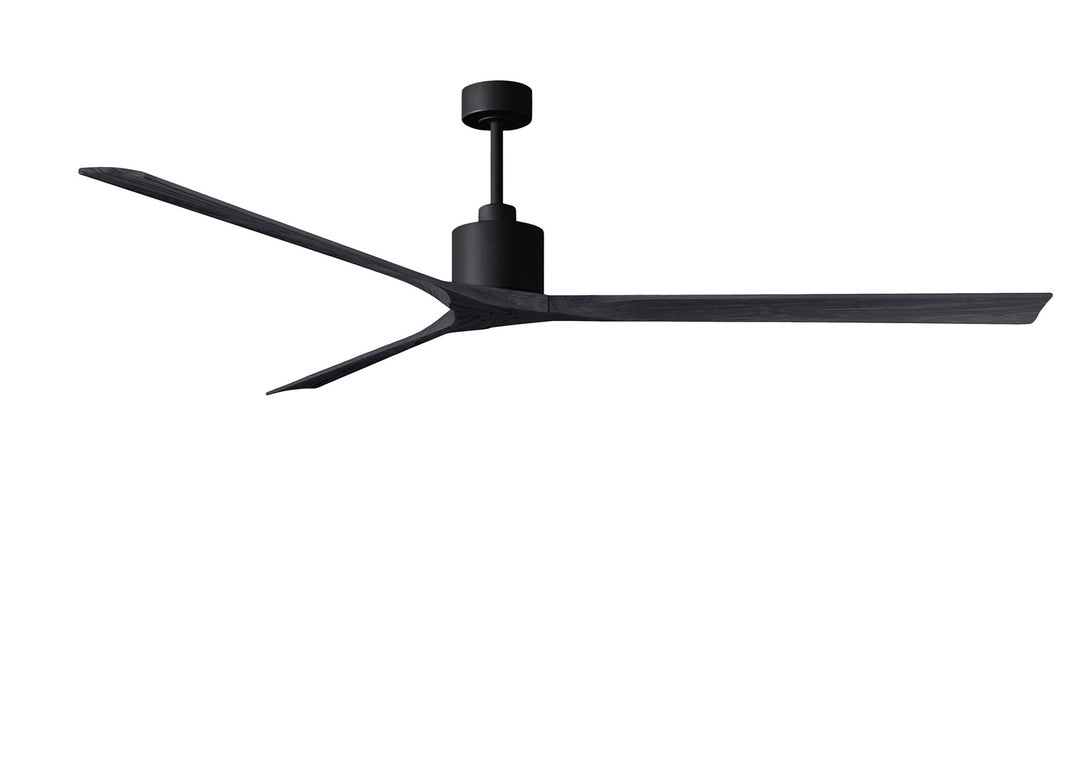 Matthews Fan Company Nan XL NKXL-BK-BK-90 Ceiling Fan - Matte Black, Matte Black/