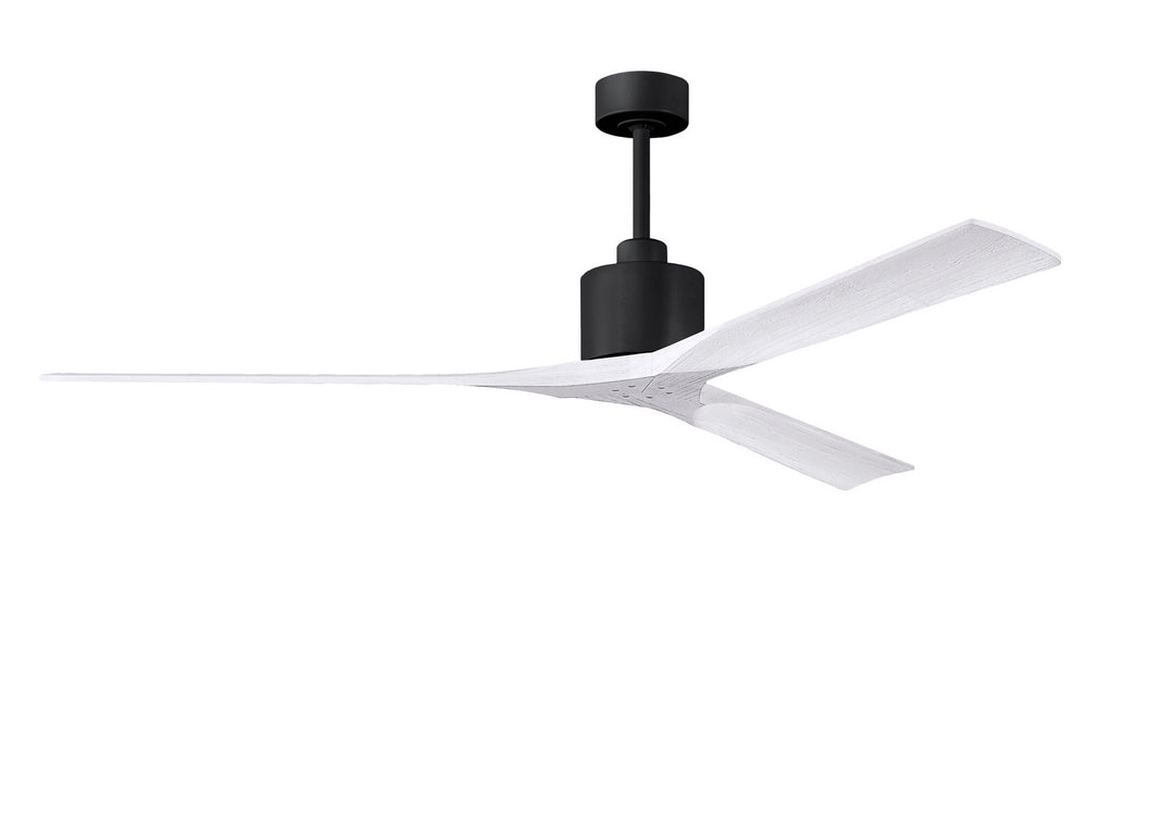 Matthews Fan Company Nan XL NKXL-BK-MWH-72 Ceiling Fan - Matte Black, Matte White/