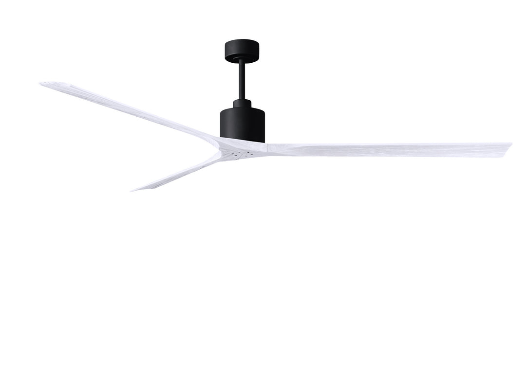 Matthews Fan Company Nan XL NKXL-BK-MWH-90 Ceiling Fan - Matte Black, Matte White/