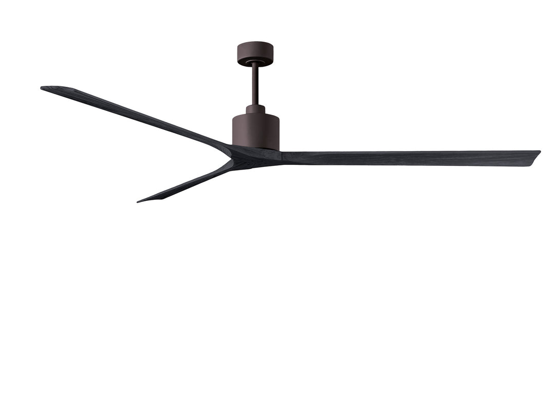 Matthews Fan Company Nan XL NKXL-TB-BK-90 Ceiling Fan - Textured Bronze, Matte Black/