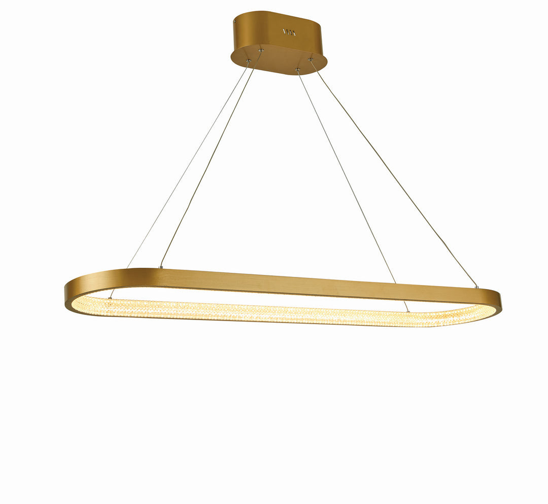 Thumprints Ellipse T1020-BG Pendant Light - Brushed Gold