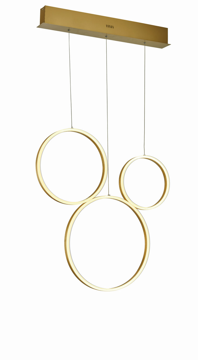 Thumprints Halo T1026-BG Pendant Light - Brushed Gold
