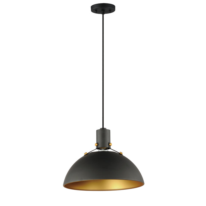 Maxim Dawn 12042ABBK Pendant Light - Antique Brass / Black