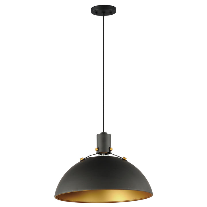 Maxim Dawn 12048ABBK Pendant Light - Antique Brass / Black
