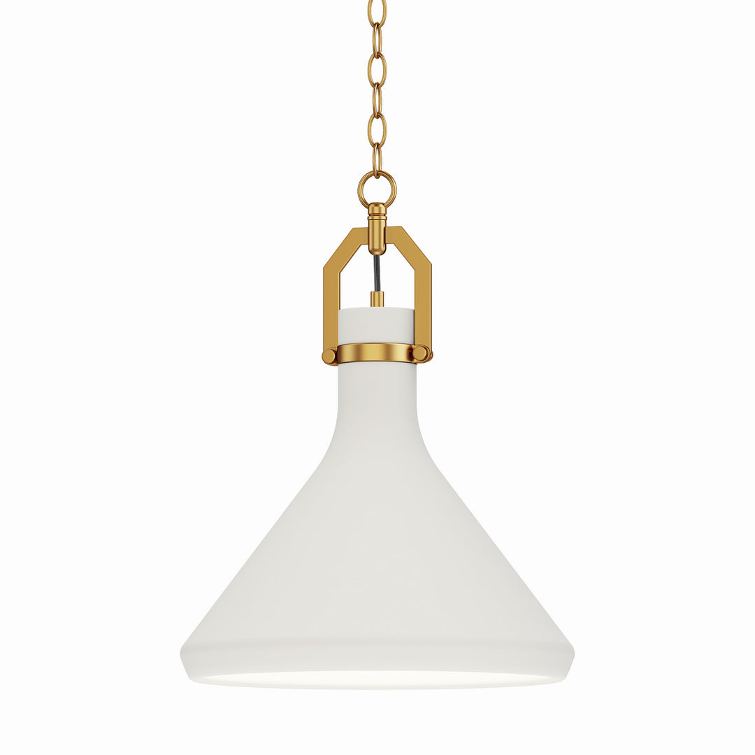 Maxim Lumi 12383WTSBR Pendant Light - Satin Brass
