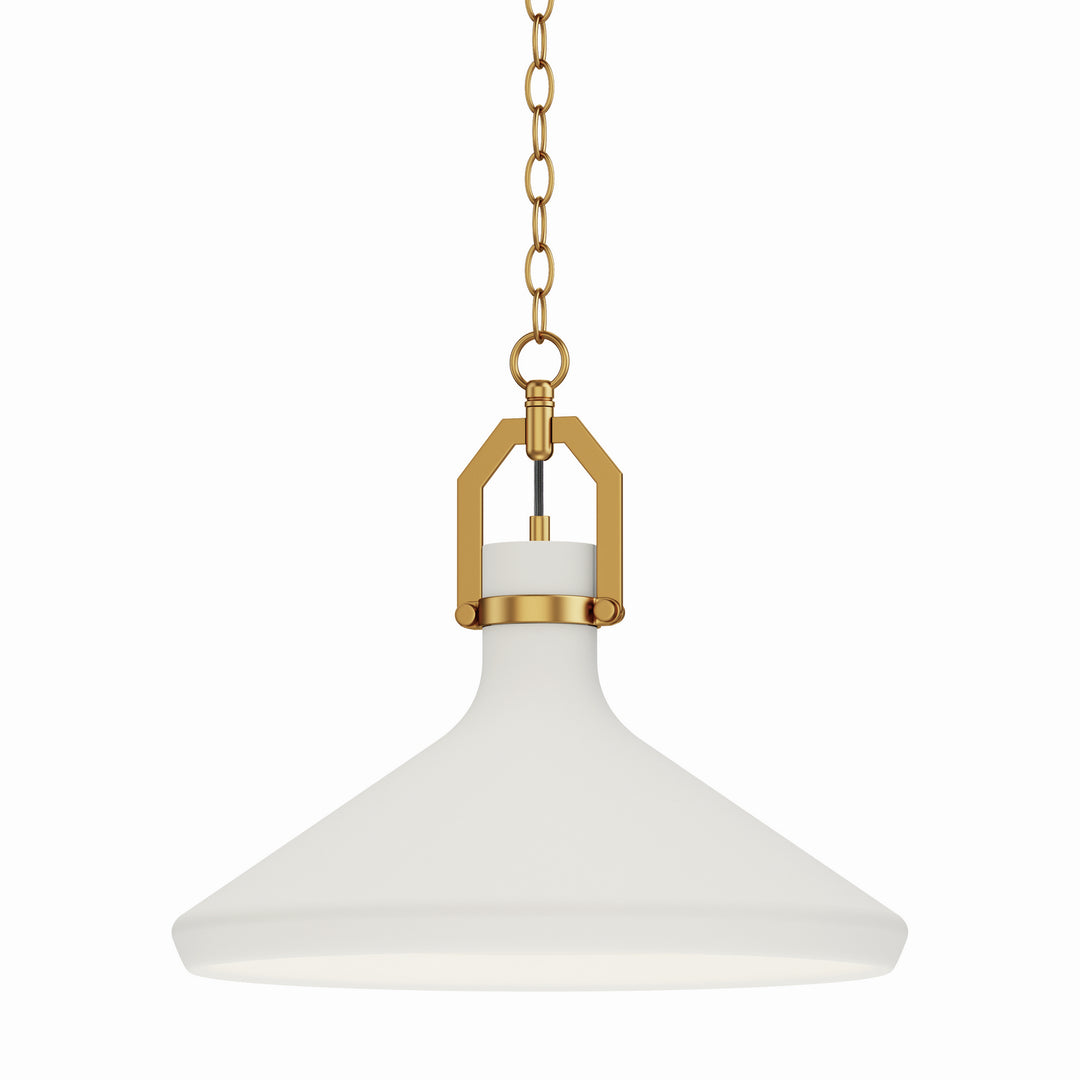 Maxim Lumi 12386WTSBR Pendant Light - Satin Brass