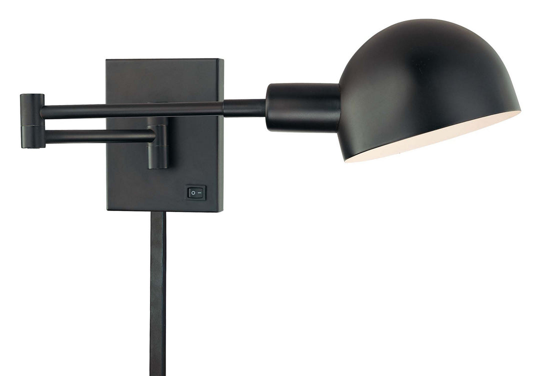 George Kovacs Lighting P600-3-615 Task Wall Sconces Led Swing Arm Wall Sconce Lamp Bronze / Dark