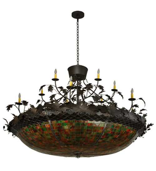 Meyda Tiffany Greenbriar Oak 119540 Chandelier Light - Oil Rubbed Bronze