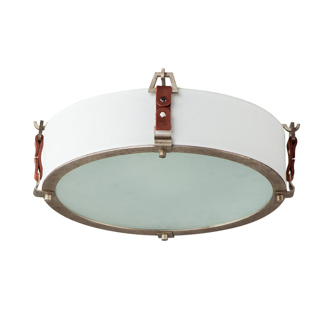 Maxim Sausalito 16130FTWZBSD Ceiling Light - Weathered Zinc / Brown Suede