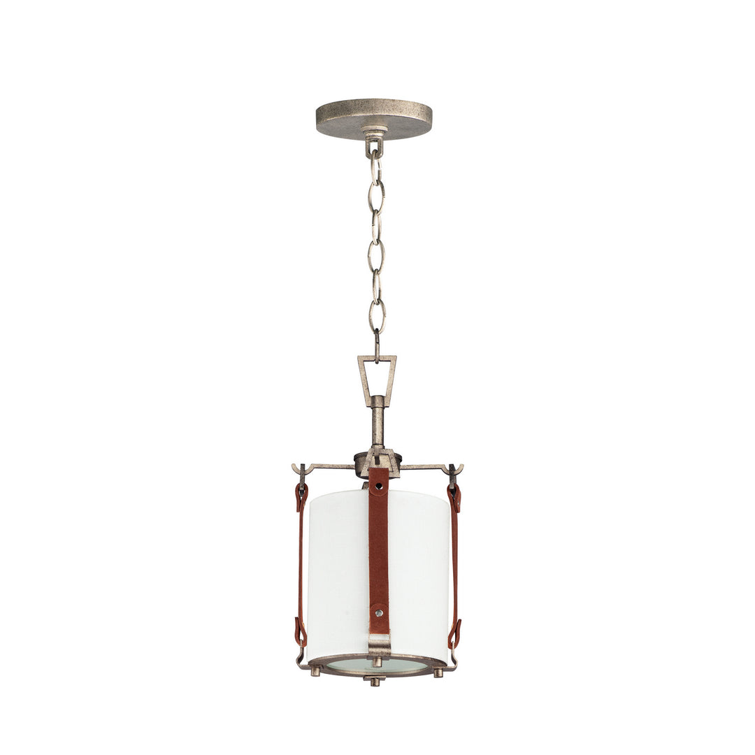 Maxim Sausalito 16132FTWZBSD Pendant Light - Weathered Zinc / Brown Suede