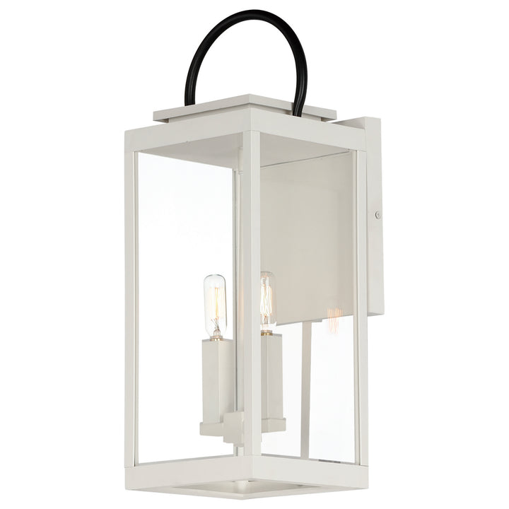 Maxim Lighting 40316CLWTBK  Nassau Vivex Outdoor White / Black