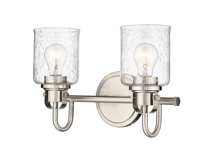 Z-Lite Kinsley 340-2V-BN Bath Vanity Light 15 in. wide - Brushed Nickel