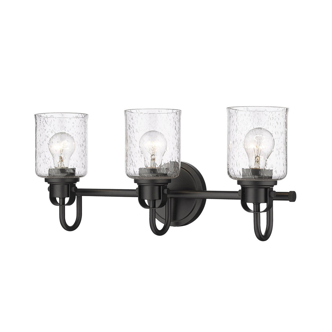 Z-Lite Kinsley 340-3V-MB Bath Vanity Light 22 in. wide - Matte Black