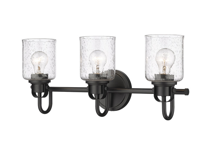 Z-Lite Kinsley 340-3V-MB Bath Vanity Light 22 in. wide - Matte Black