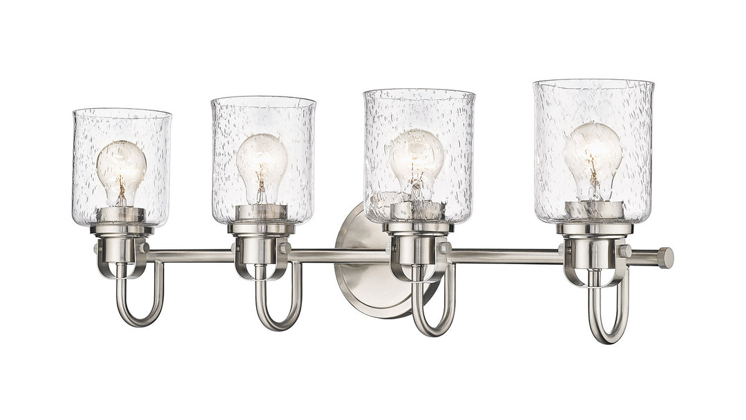 Z-Lite Kinsley 340-4V-BN Bath Vanity Light 28 in. wide - Brushed Nickel