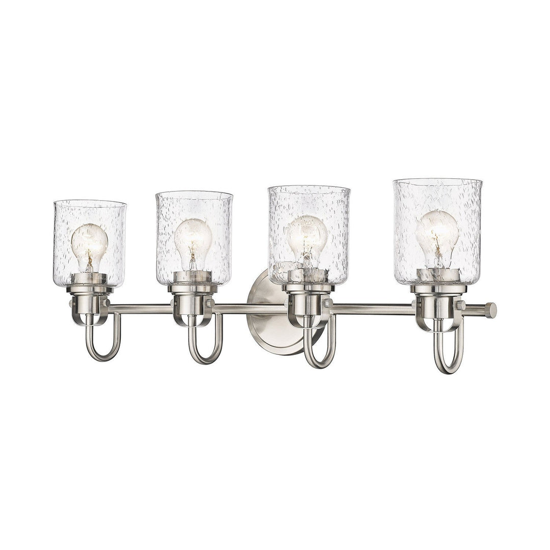 Z-Lite Kinsley 340-4V-BN Bath Vanity Light 28 in. wide - Brushed Nickel