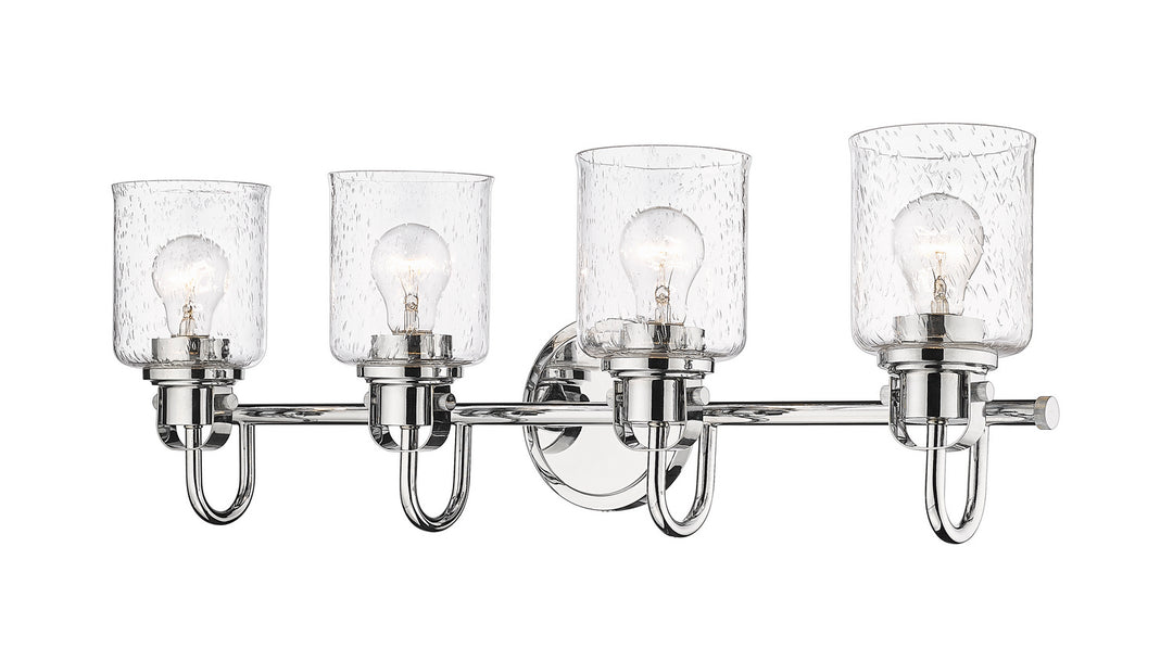 Z-Lite Kinsley 340-4V-CH Bath Vanity Light 28 in. wide - Chrome