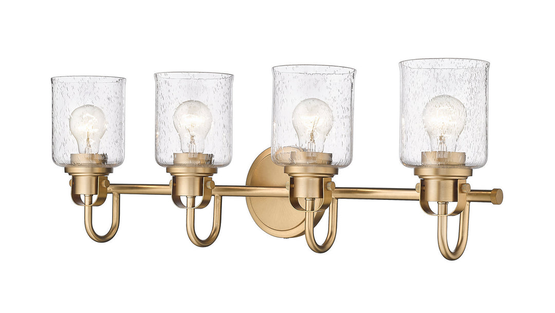 Z-Lite Kinsley 340-4V-HG Bath Vanity Light 28 in. wide - Heirloom Gold