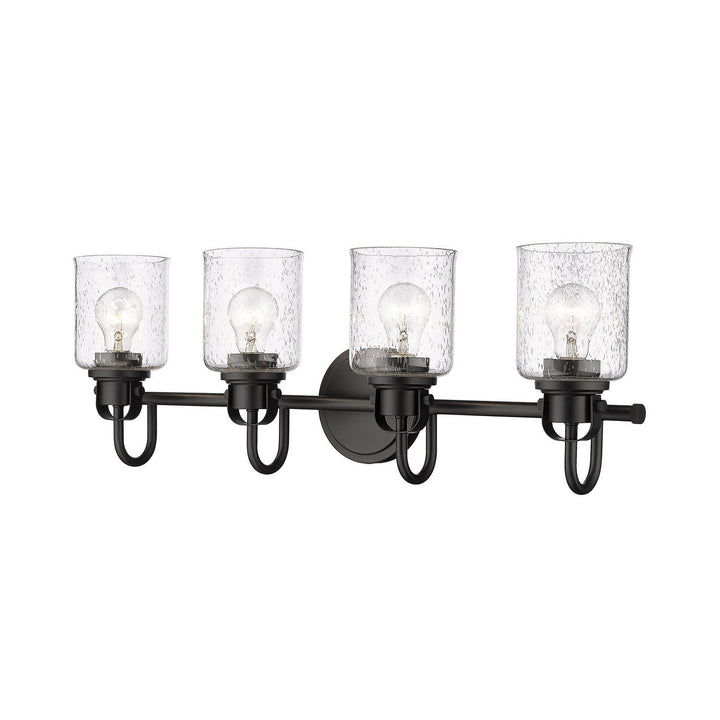 Z-Lite Kinsley 340-4V-MB Bath Vanity Light 28 in. wide - Matte Black