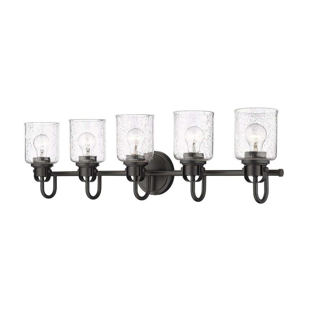 Z-Lite Kinsley 340-5V-MB Bath Vanity Light 35 in. wide - Matte Black