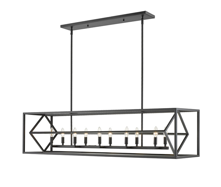 Z-Lite Euclid 457-10L-MB Pendant Light - Matte Black